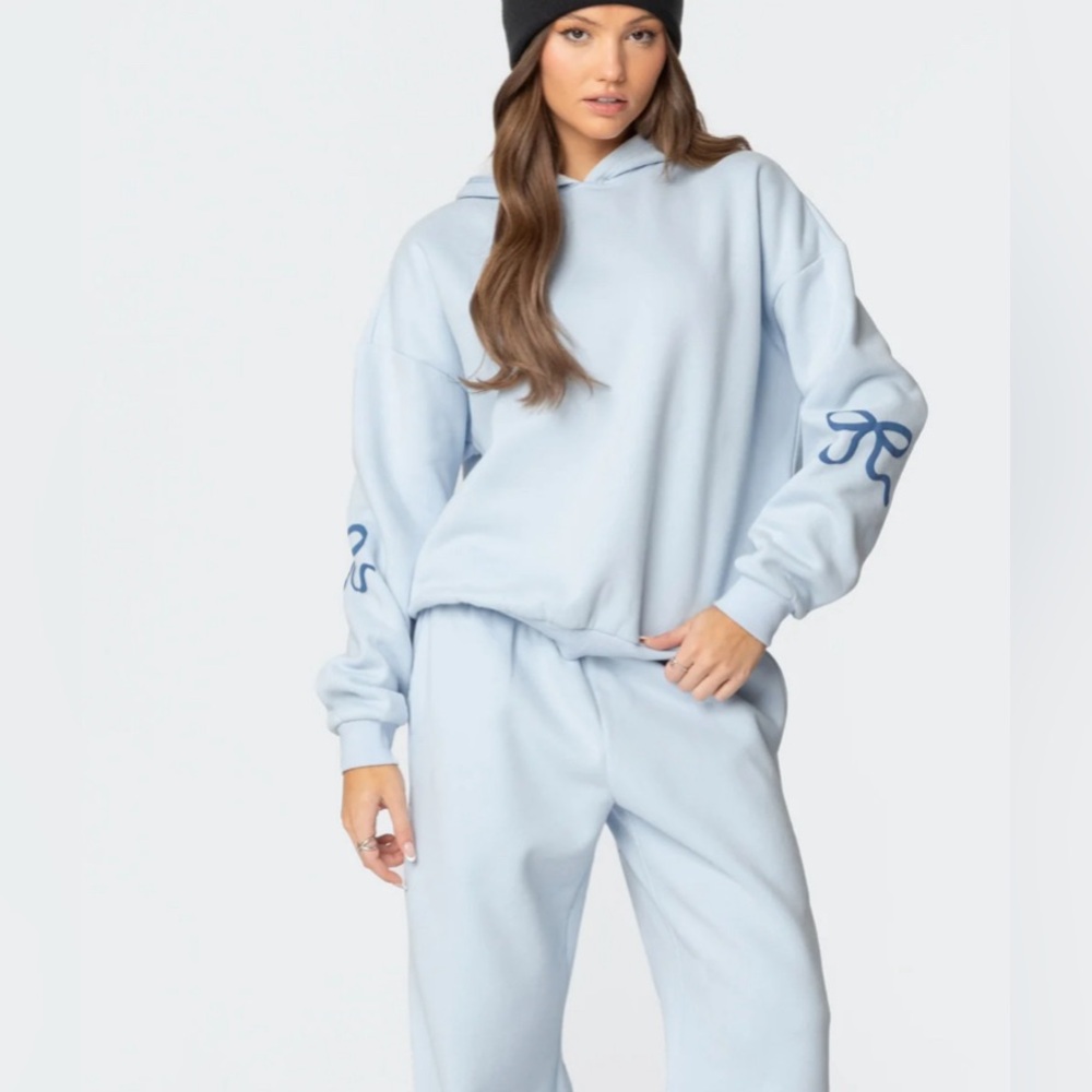 Edikted Bonney Bow Detail Hoodie